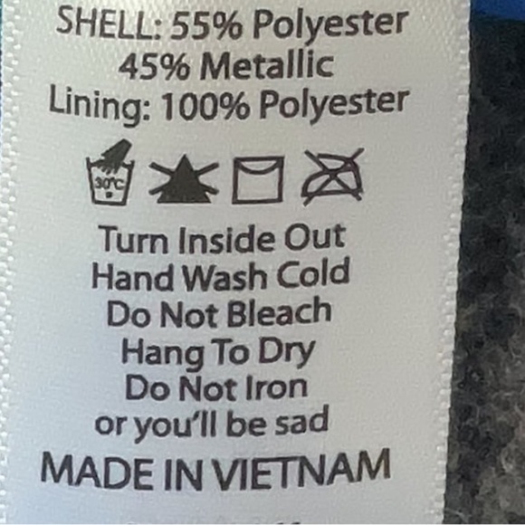 LuLaRoe Blue Gold Metallic Elegant Collection Midi A-Line LoLa Skirt Size M NWT - Picture 7 of 8